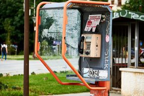 Bulgaria, Sofia, Phone Booth, Old