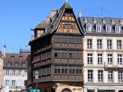France, Alsace, Strasbourg, Old Houses