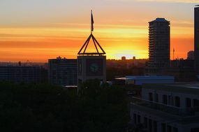 City, Sunrise, Harbor Bridge, Sydney