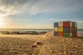 Rubik'S Cube Maroubra Sydney Australia Sea