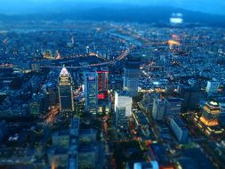 Taiwan Taipei Night View City Diorama Taiw