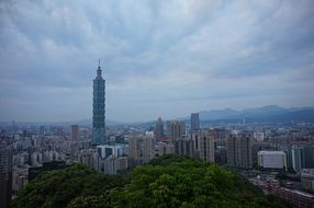 City Skyline Taipei Cityscape Architecture