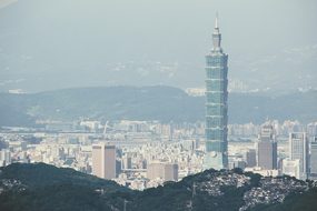 Taiwan Taipei 101 Taipei 101 View City Out