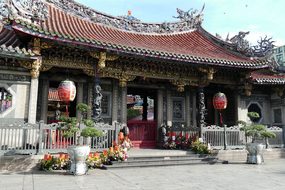 Taipei Taiwan Capital Asia Temple Longshan