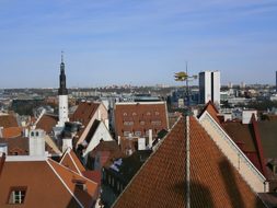 Old, Town, Red, Roof, Tallinn, Estland