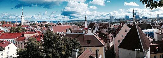 City Panorama Tallinn Estonia Baltic State