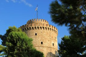 Greece Thessaloniki Tower Sky Fortress Cit