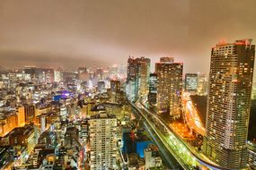 Tokyo, Skyline, Japan, City