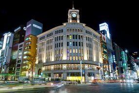 Ginza Wako Tokyo Architecture Asian Blue B