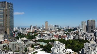 Tokyo Japan Skyline City Skyscrapers Build