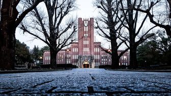 University Japan Todai Tokyo Autumn Silhou