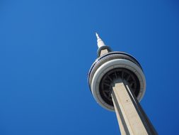 Tower Blue Sky Toronto Canada High Toronto