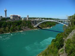 Bridge River Toronto Water Canada Cityscap