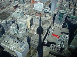Shadow Cn Tower Toronto City View Building