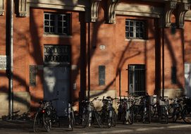 Toulouse, France, Shadows, Bicycles