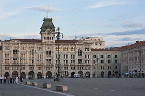 Trieste Italy Piazza Buildings Town Hall T