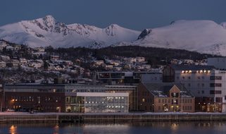 Norway Tromso Architecture Dark Outdoors S