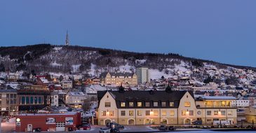 Norway, Coast, Tromso, Architecture