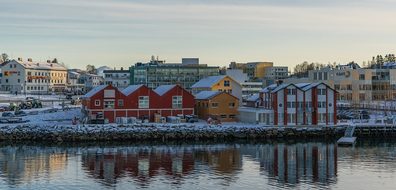 Norway, Tromso, Coast, Reflection
