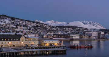 Norway Coast Tromso Architecture Mountain