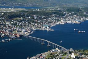 View, Bridge, City, Tromso Bridge