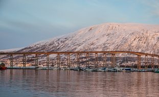 Norway, Tromso, Bridge, Fjord