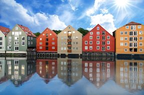Trondheim Norway Houses Colors Trondheim T