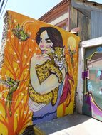 Chile, South America, Valparaiso, Wall