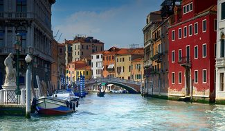 Italy Venice Water Gondola Architecture Ve