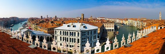 Architecture Building Venice City Panorama
