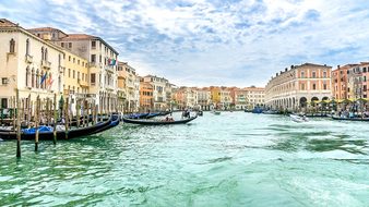 Travel Holiday Venice Gondolas Canal Grand