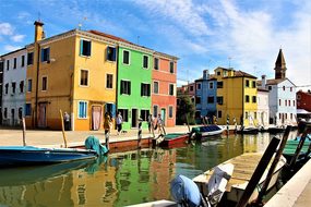 Buildings, Water, Channel, Architecture