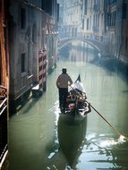 Gondola Venice Italy Canal Romantic Italia