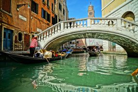 Venice Italy Bridge Sea Times Travel Venic