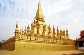 Laos Vientiane Pha That Luang Stupa Temple