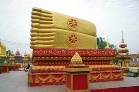 Laos, Vientiane, Buddha, Feet