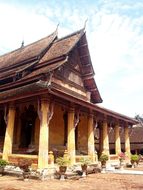 Wat Temple Laos Indochina Oriental Vientia
