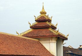 Laos, Vientiane, Pha That Luang, Temple