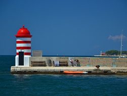 Zadar Lighthouse Croatia Port Dalmatia Sea