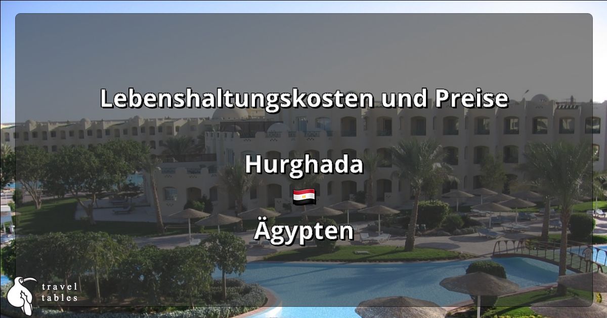 Lebenshaltungskosten und Preise in Hurghada 🇪🇬 Aktualisiert Jul 2023