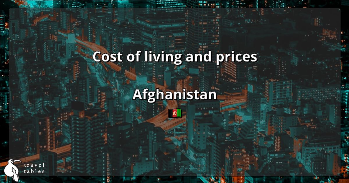 Cost of living and prices in Afghanistan 🇦🇫 Updated Jul 2023 TravelTables