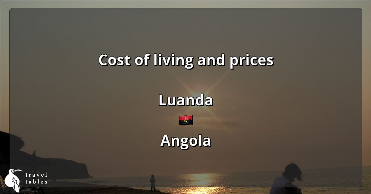 Cost of living and prices in Luanda 🇦🇴 Updated Jul 2023 TravelTables