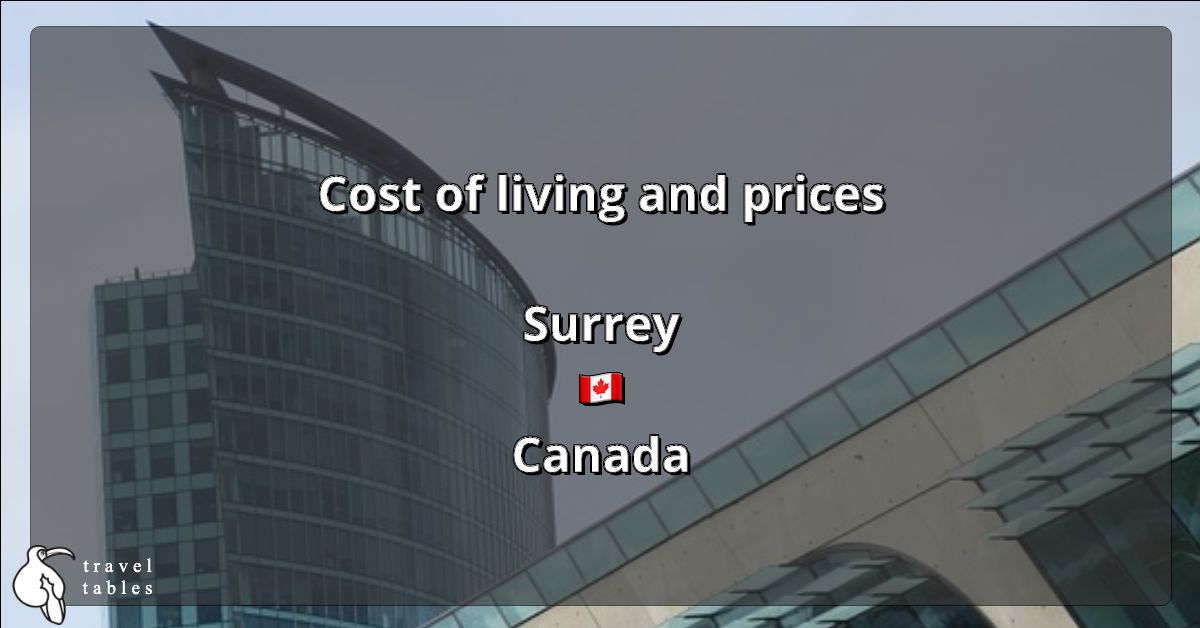 Cost of living and prices in Surrey 🇨🇦 Updated Jul 2023 TravelTables