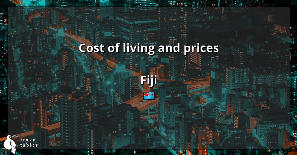 Cost of living and prices in Fiji 🇫🇯 Updated Jul 2023 TravelTables