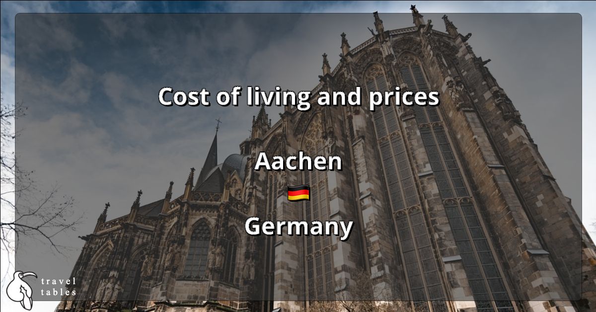 Cost of living and prices in Aachen 🇩🇪 Updated Jul 2023 TravelTables
