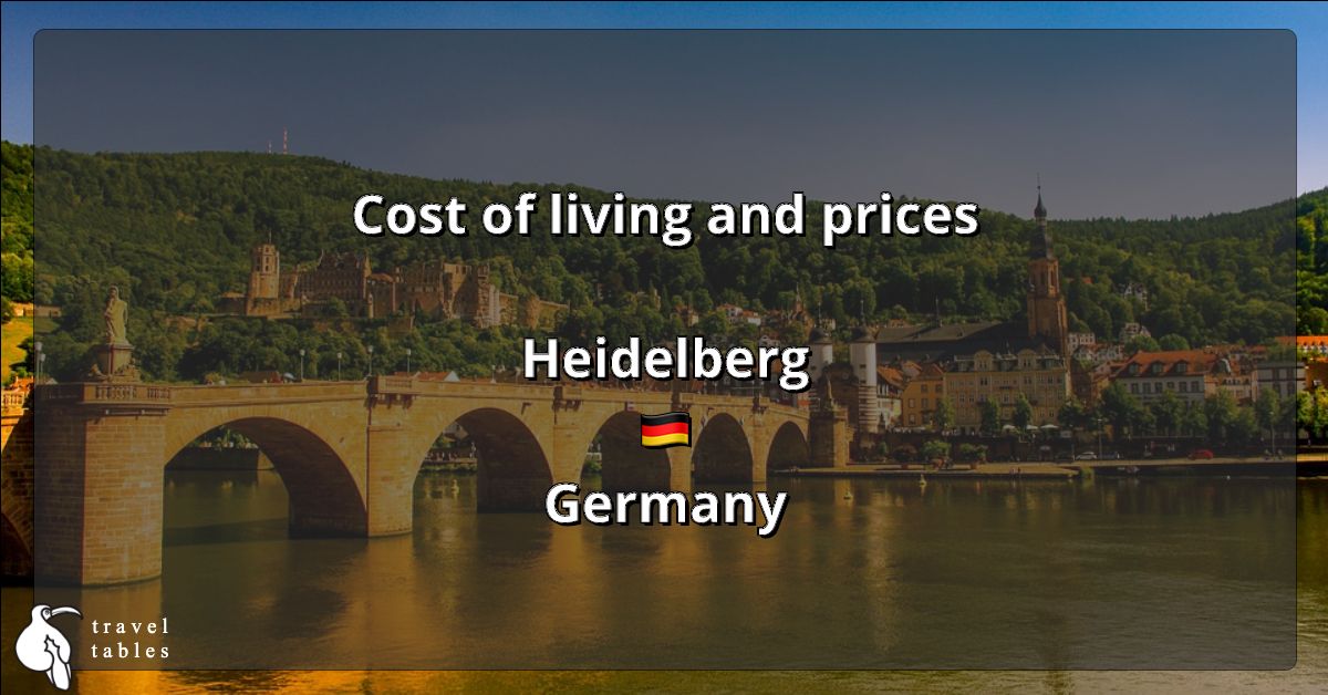 Cost of living and prices in Heidelberg 🇩🇪 Updated Jul 2023 TravelTables