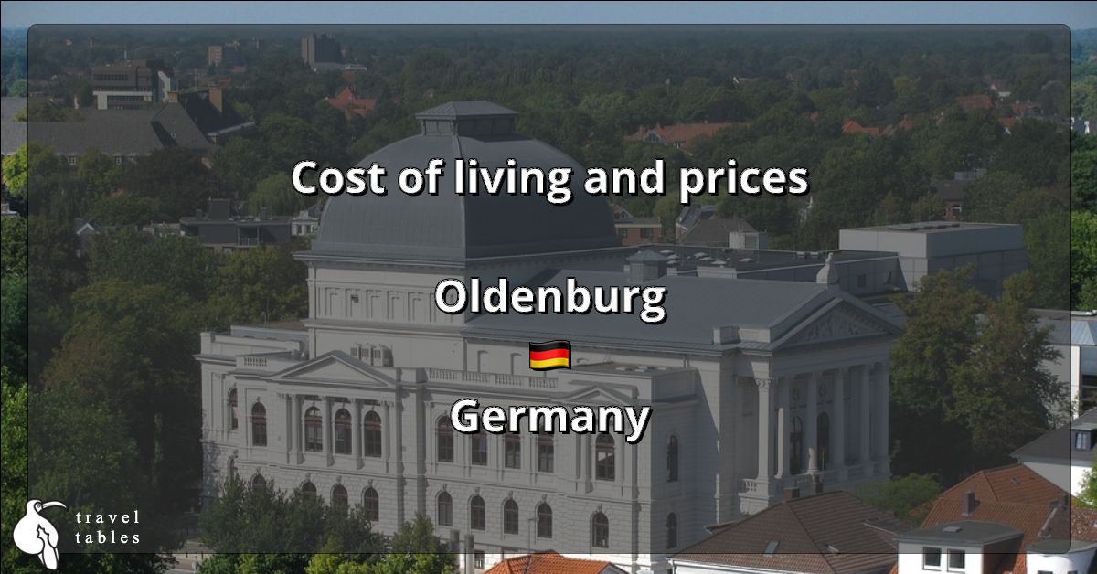 Cost of living and prices in Oldenburg 🇩🇪 Updated Jul 2023 TravelTables