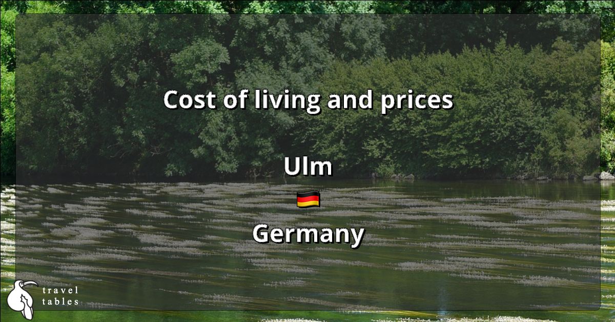 Cost of living and prices in Ulm 🇩🇪 Updated Jul 2023 TravelTables