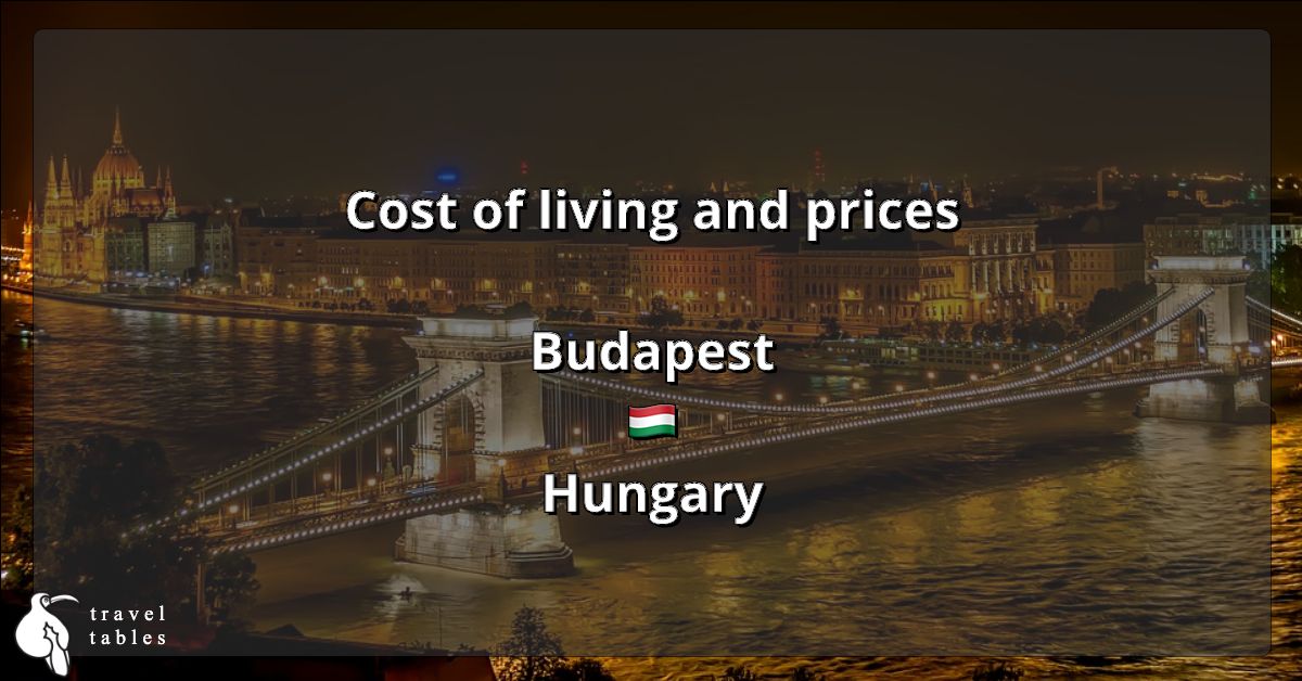 Cost of living and prices in Budapest 🇭🇺 Updated Jul 2023 TravelTables