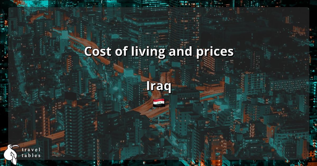 Cost of living and prices in Iraq 🇮🇶 Updated Jun 2023 TravelTables